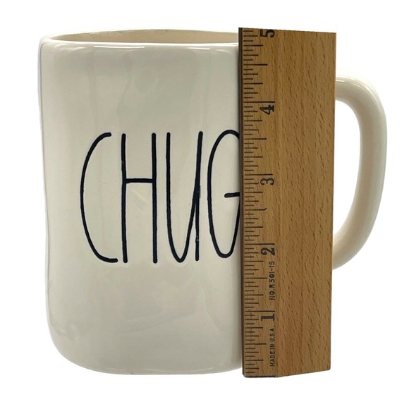 Rae Dunn Pottery CHUG Ceramic 16 oz Mug Cup Big M Older Magenta HTF Rare - Picture 8 of 11